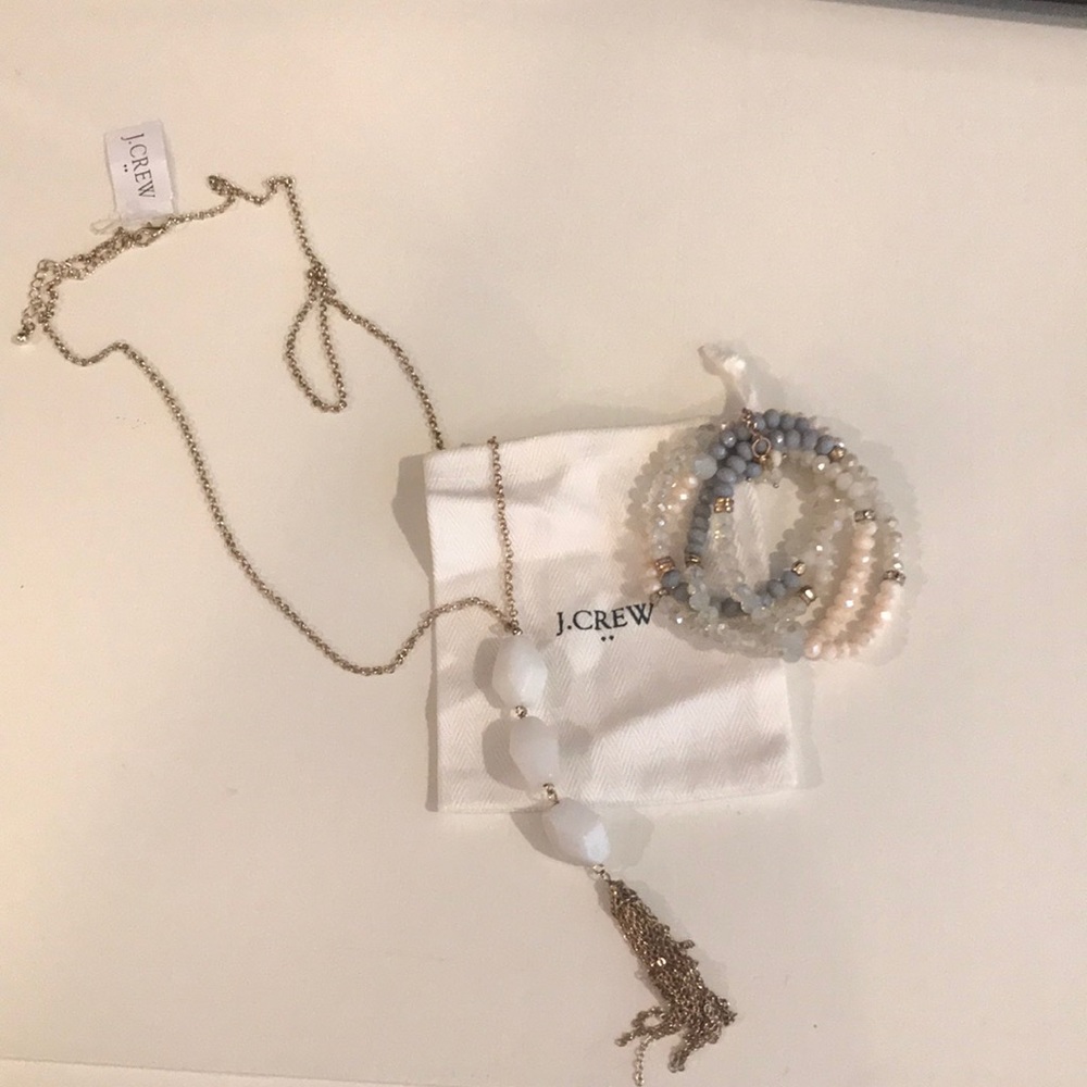J Crew necklace and bracelet set